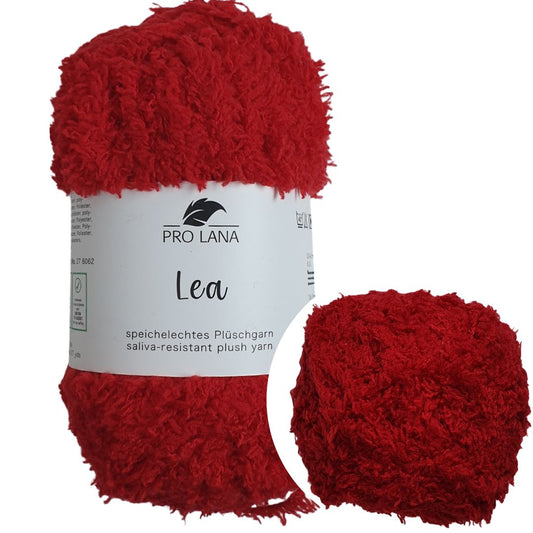Pro Lana - LEA - 25g/90m - Plüschgarn (speichelecht) - 30 rubinrot