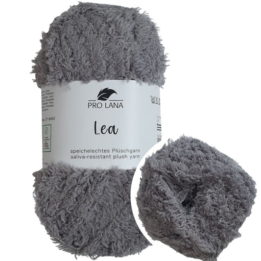 Pro Lana - LEA - 25g/90m - Plüschgarn (speichelecht) - 94 rauch-grau