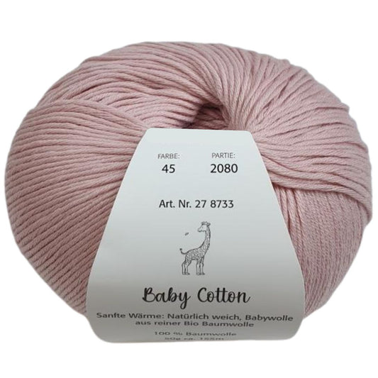 Pro Lana - Baby cotton - 50g/155m - 45 Baby Rosa