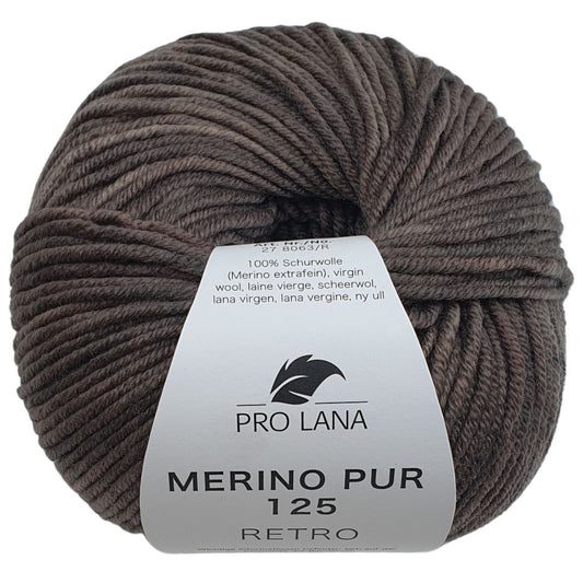Pro Lana - Merino Pur 125 - RETRO - 50g/125m - 105 Schlamm