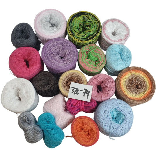 Bobbel-Paket - (326 - 74 F ) - 3+4 fädig-ca.500g - Amigurumi