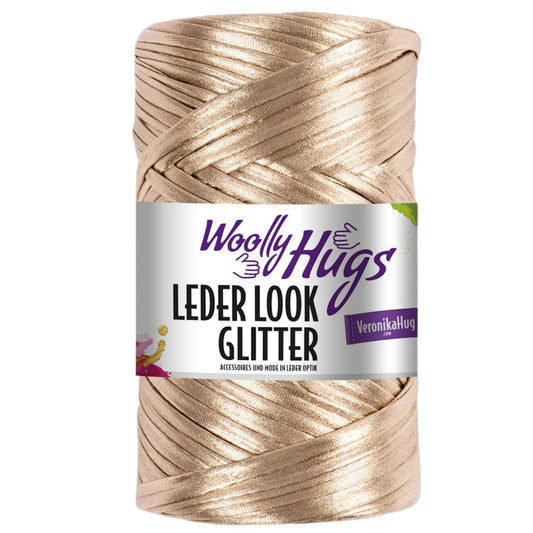 Woolly Hugs - Leder Look Glitter 200g - 96 Bronze metallic