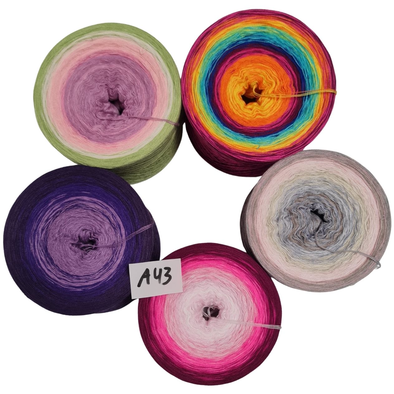 Bobbel-Paket - (A 43 ) - 3 fädig - ca. 1300g