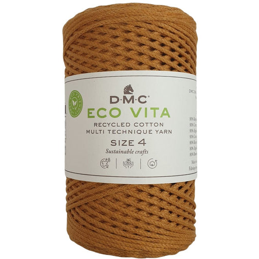 DMC Eco Nova Vita 4 (Einfarbig 250g) - 80% recycelte BW / 20% PES - 092 Curry