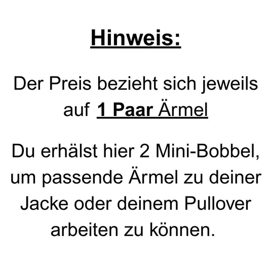 1 PAAR - Ärmel-Bobbel - Hinweis beachten!