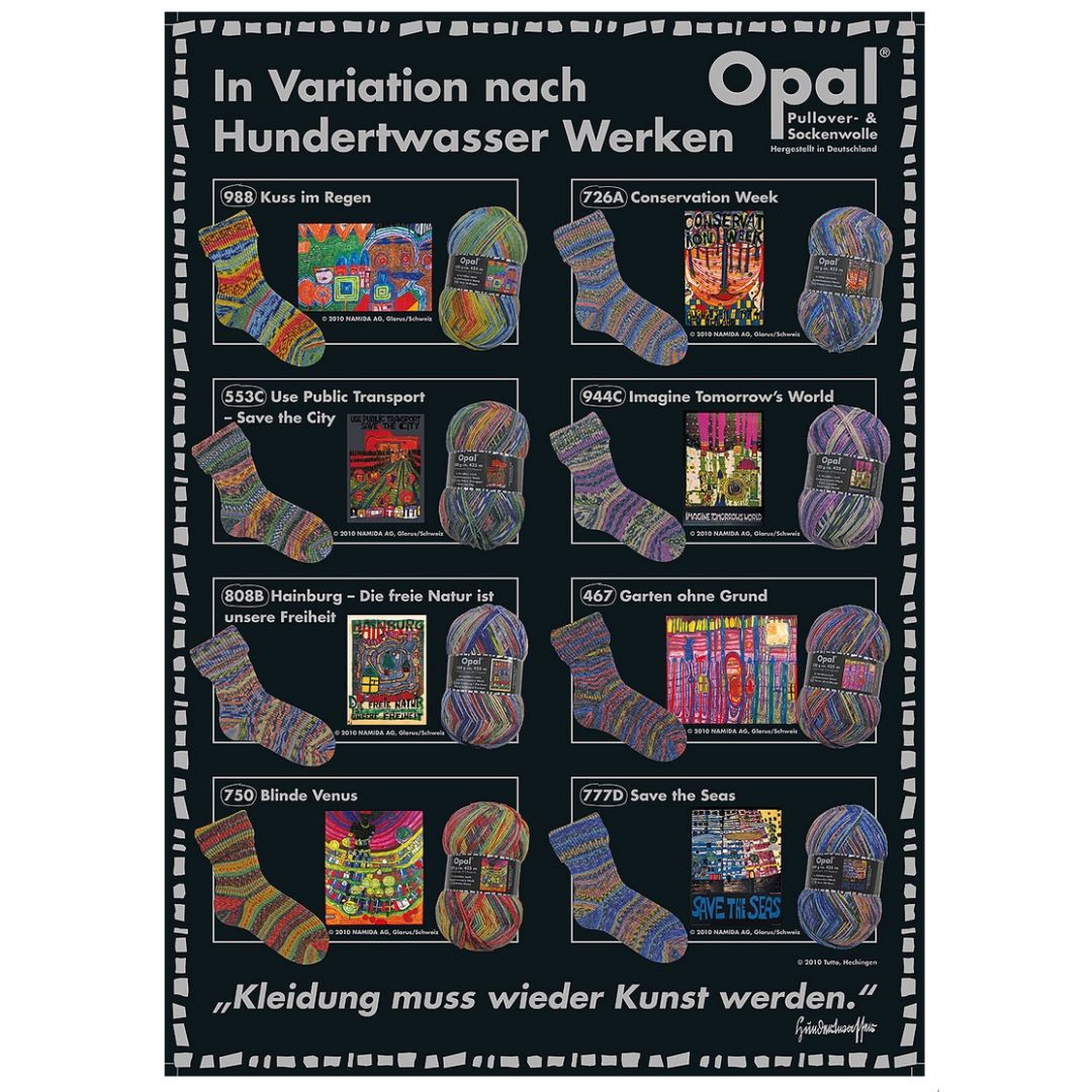 Opal - Hundertwasser 100g/425m (4fach) - 750
