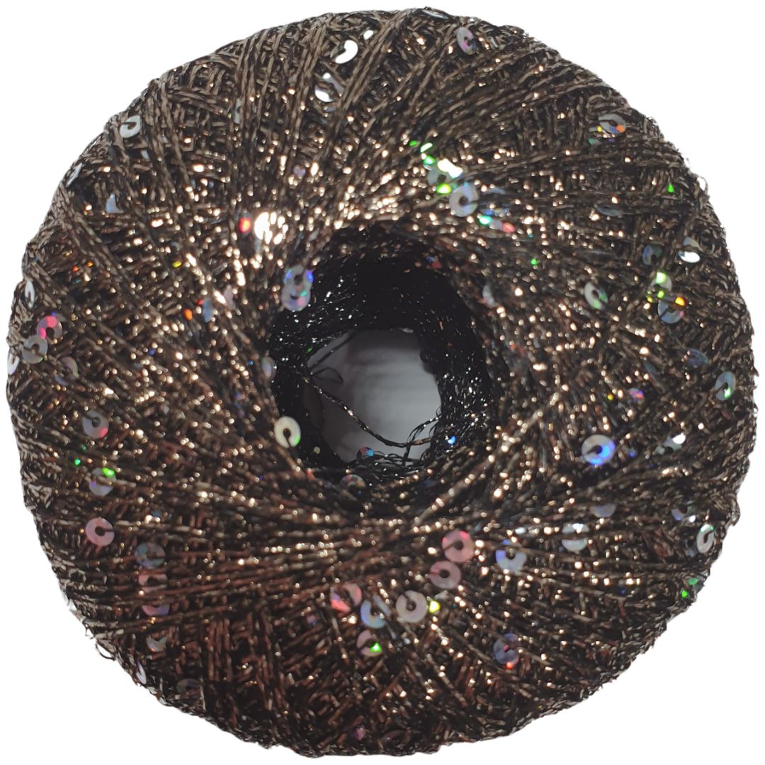 Rellana - Paillettengarn - 25g/325m - 222 Bronze