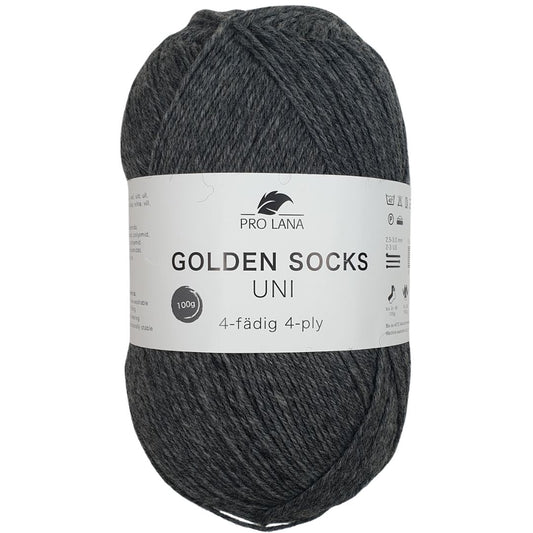 Pro Lana - Golden Socks UNI - 100g/420m (4fach) - 405 Grau-mel.