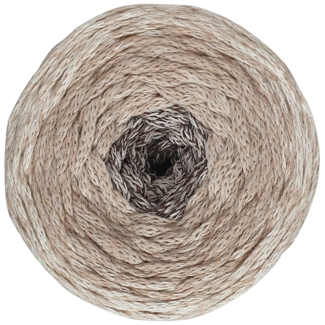 DMC Nova Vita 4 (Multicolor 250g) - 80% recycelte Baumwolle / 20% Polyester - 311 Brown-Beige