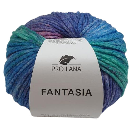 Pro Lana - FANTASIA - 50g/120m - Kettgarn mit Farbverlauf - 183 Rosa Lila Grün