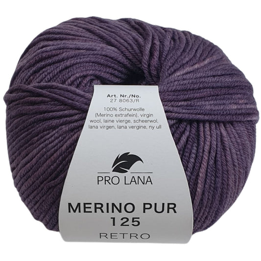 Pro Lana - Merino Pur 125 - RETRO - 50g/125m - 142 Lila hell