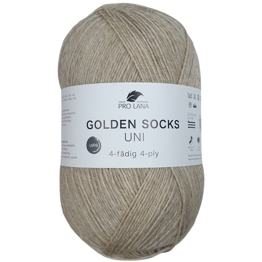 Pro Lana - Golden Socks UNI - 100g/420m (4fach) - 410 Beige