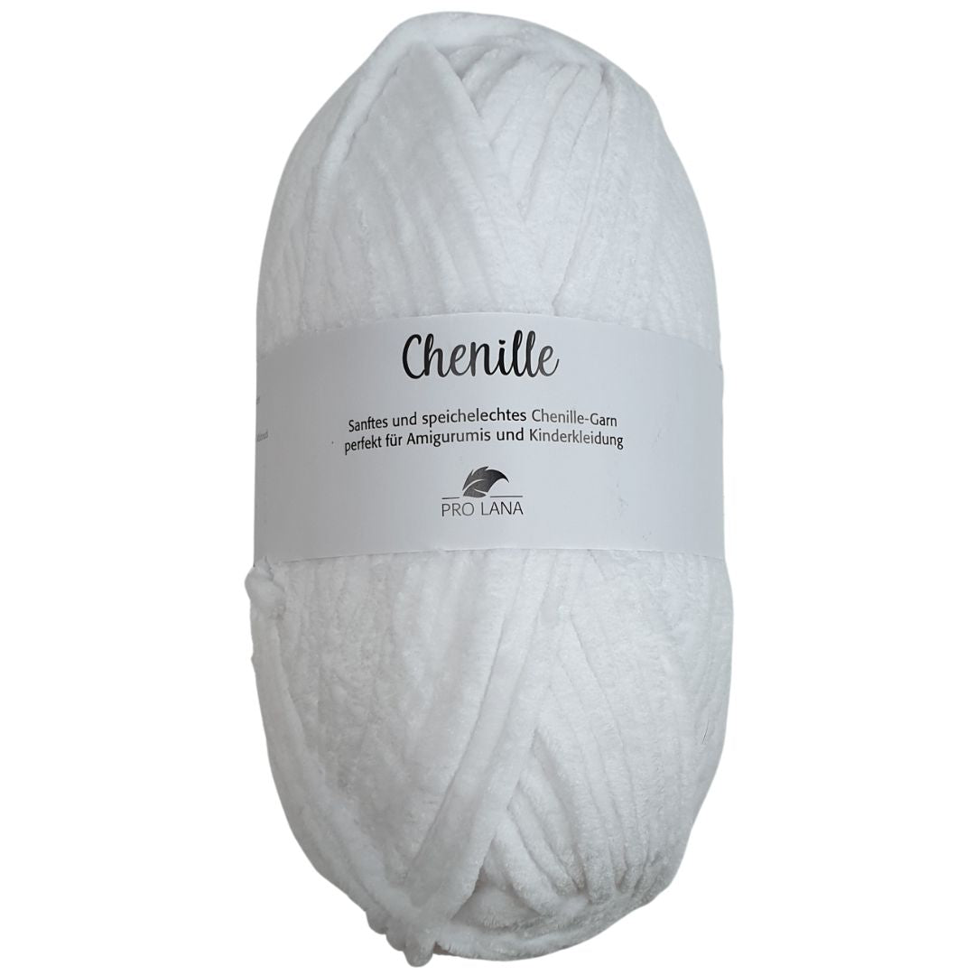 Pro Lana - CHENILLE 100g - 01 weiß