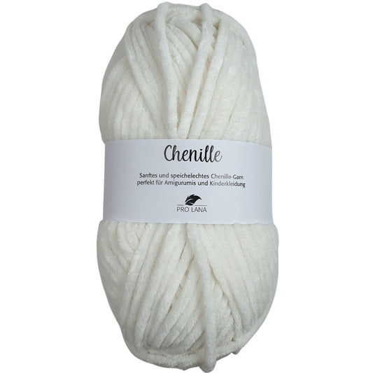 Pro Lana - CHENILLE 100g - 02 wollweiß