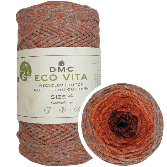 DMC Nova Vita 4 (Multicolor 250g) - 80% recycelte BW / 20% PES - 105 Fire