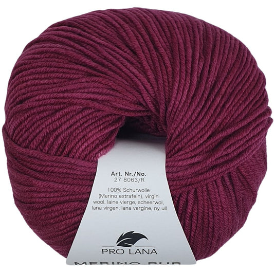 Pro Lana - Merino Pur 125 - RETRO - 50g/125m - 136 Brombeere