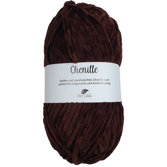 Pro Lana - CHENILLE 100g - 10 dunkelbraun