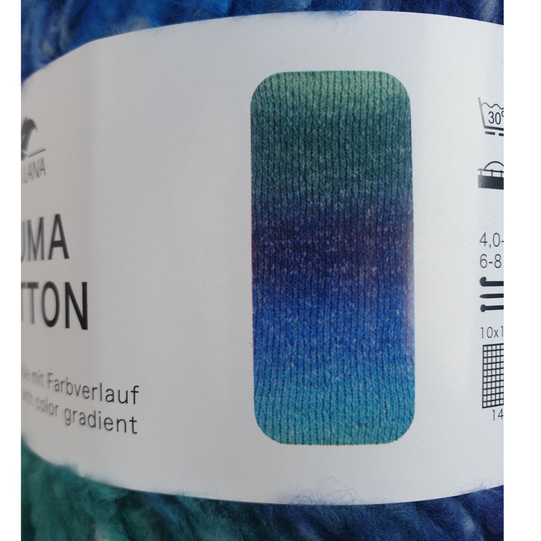 Pro Lana - Piuma cotton - 50g/140m - 05 Blau Grün