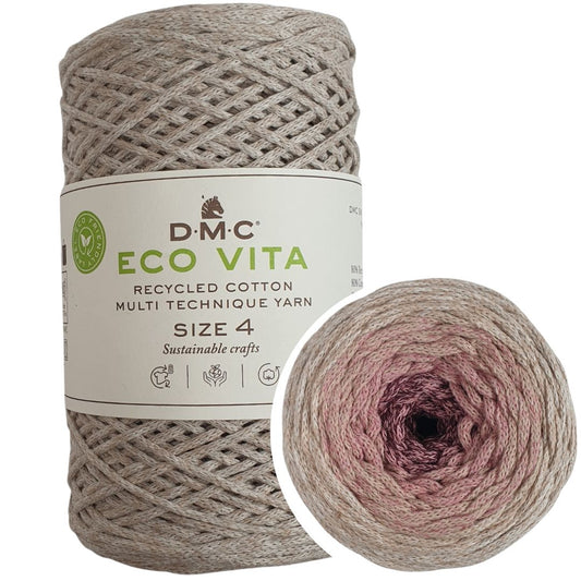 DMC Nova Vita 4 (Multicolor 250g) - 80% recycelte Baumwolle / 20% Polyester - 103 Nostalgia