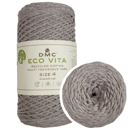 DMC Eco Nova Vita 4 (Einfarbig 250g) - 80% recycelte BW / 20% PES - 131 Beige