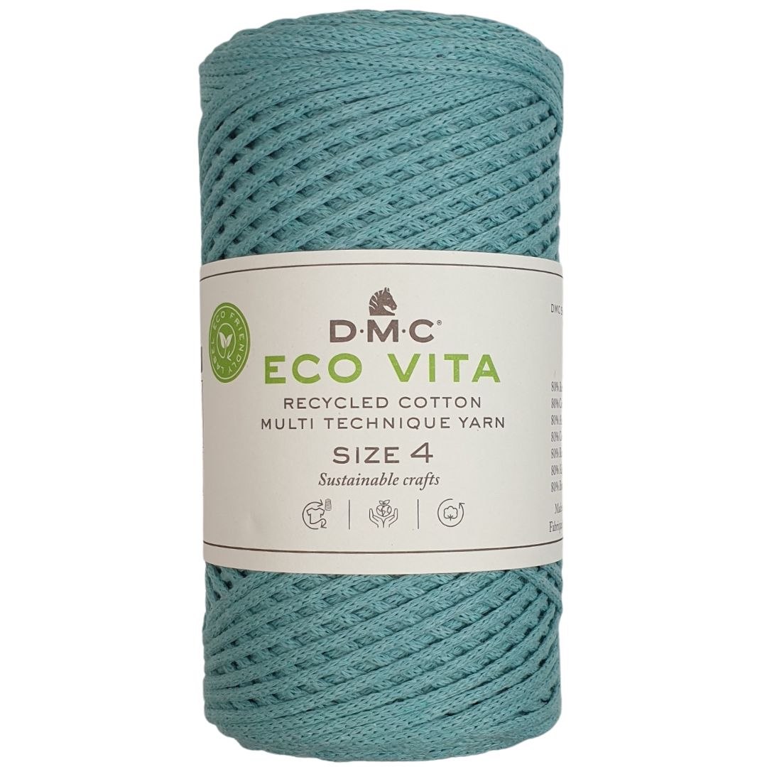 DMC Eco Nova Vita 4 (Einfarbig 250g) - 80% recycelte BW / 20% PES - 089 Jade