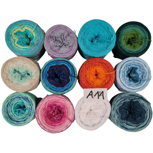 Bobbel-Paket - (A 11 ) - 3+4 fädig-ca. 660g - Mützen+Patchwork