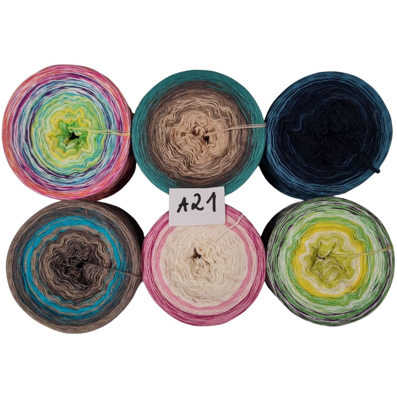 Bobbel-Paket - (A 21 ) - 3+4 fädig-ca. 880g - Kleine Tücher+Patchwork