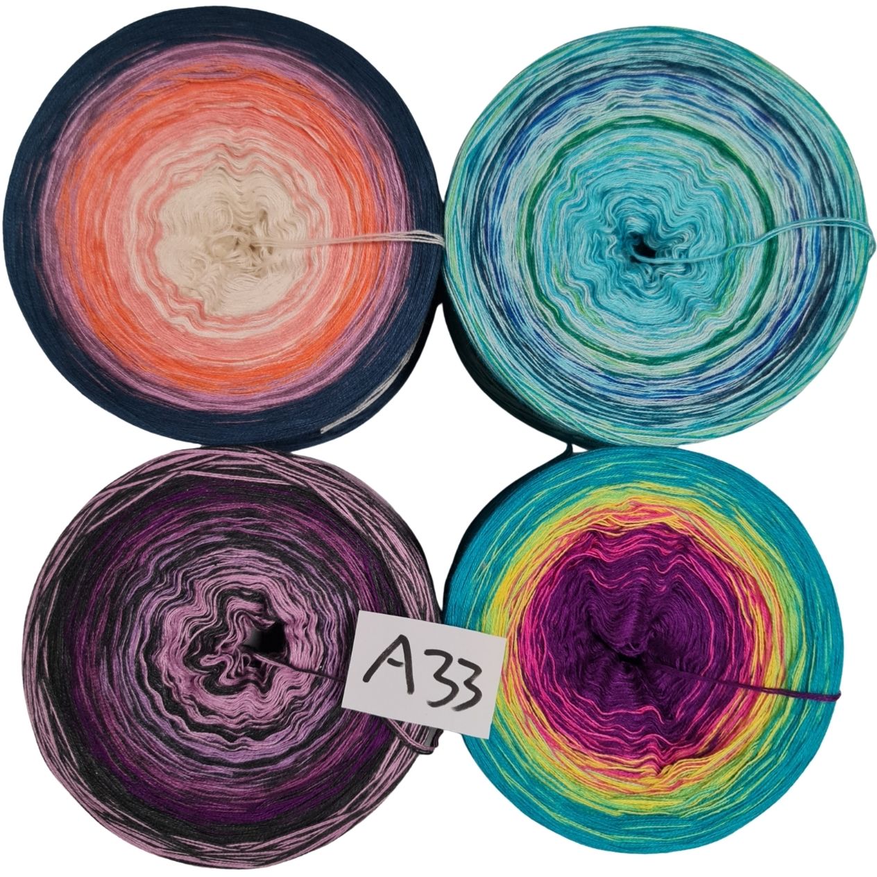 Bobbel-Paket - (A 33 ) - 4 fädig - ca. 1050g