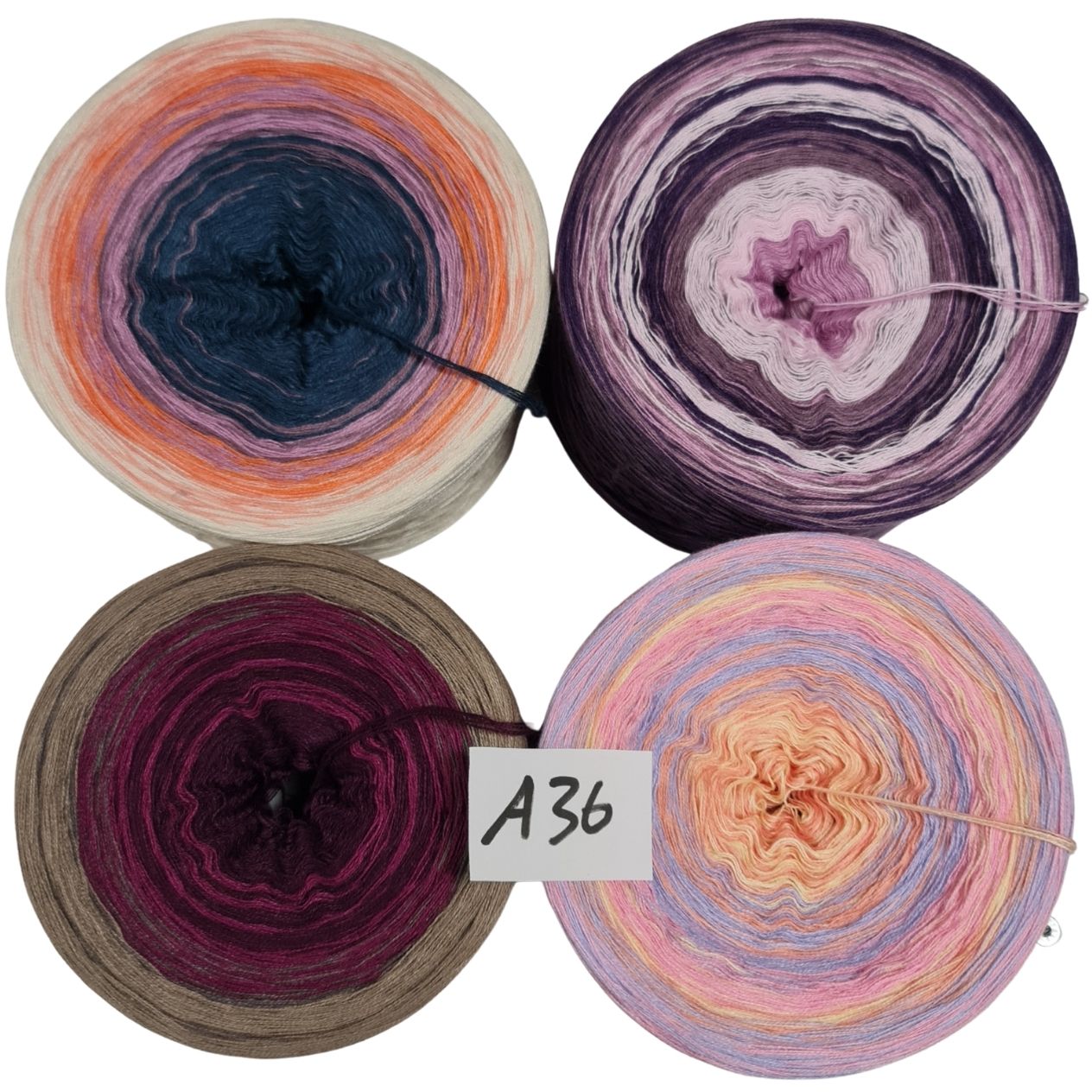 Bobbel-Paket - (A 36 ) - 4 fädig - ca. 1050g