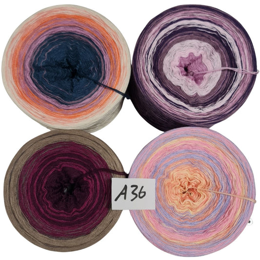 Bobbel-Paket - (A 36 ) - 4 fädig - ca. 1050g