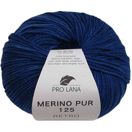 Pro Lana - Merino Pur 125 - RETRO - 50g/125m - 155 Royal