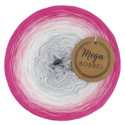 Zartes Grau mit Fuchsia (B219)