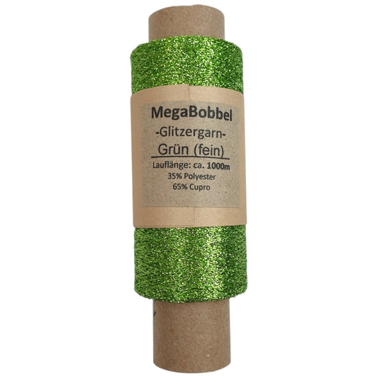 Glitzergarn - Grün (fein) - (BG27) - 1000m