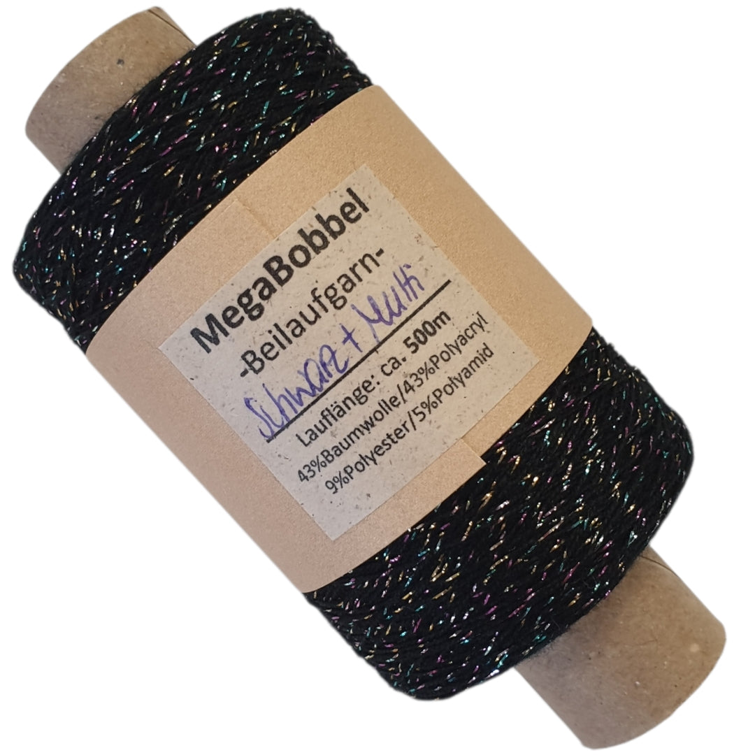 Contessa Lux -Glitzergarn - Schwarz-Multi - (BG50)