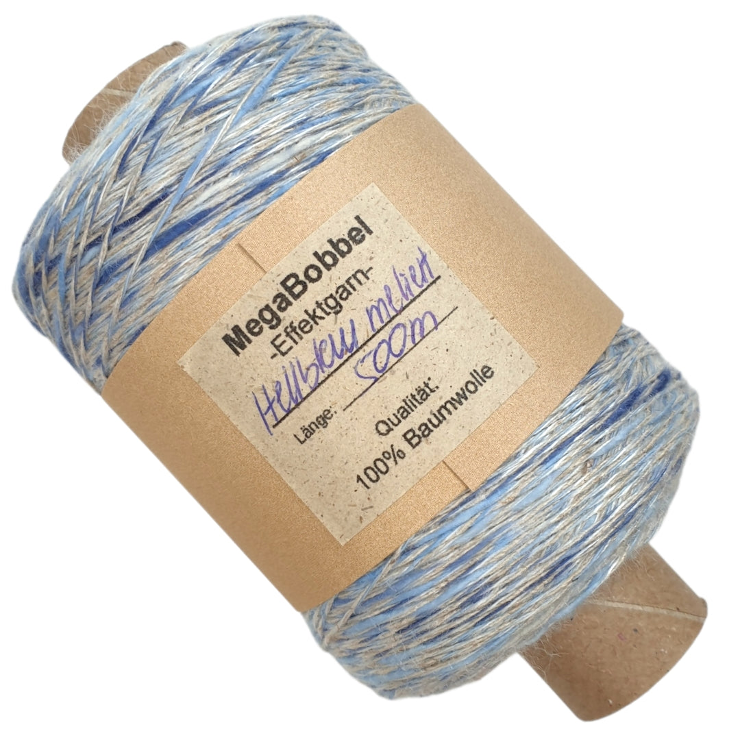 Effektgarn - Hellblau meliert - (BG54L)