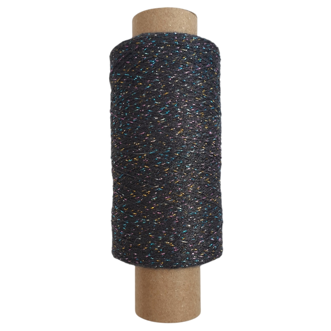 Contessa Lux -Glitzergarn - Anthrazit-Multi - (BG62)