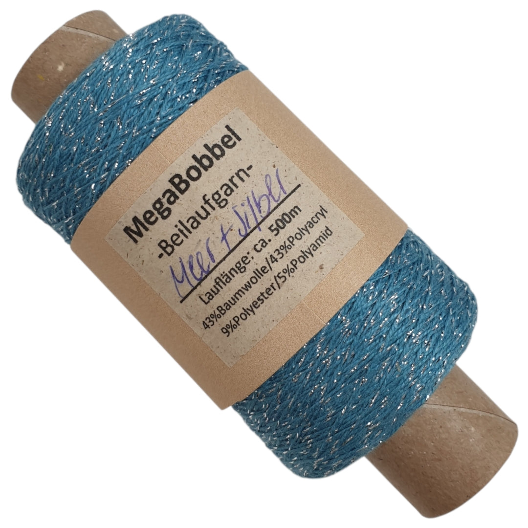 Contessa Lux - Glitzergarn - Meer-Silber - (BG56)