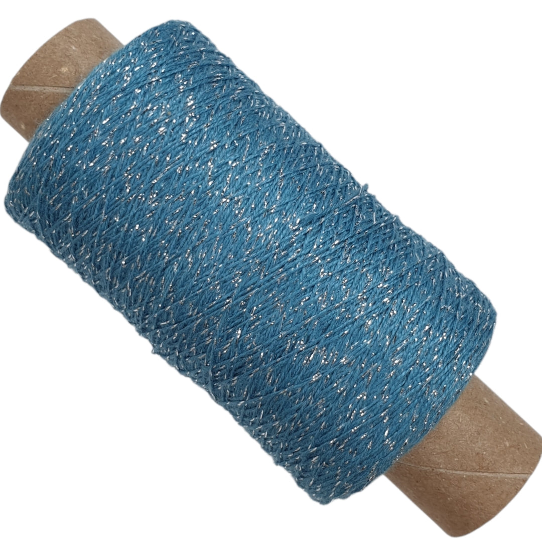 Contessa Lux - Glitzergarn - Meer-Silber - (BG56)