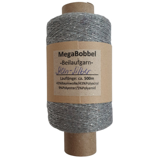 Contessa Lux -Glitzergarn - Stein-Silber - (BG63) - 500m