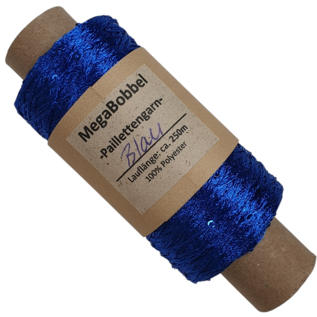 Paillettengarn - Blau - (BG66)