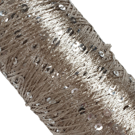 Paillettengarn - Beige - (BG67) - 250m