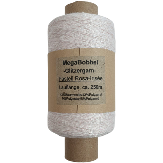 Contessa Lux - Glitzergarn - Pastell Rosa-Irisée - (BG77L) - 500m