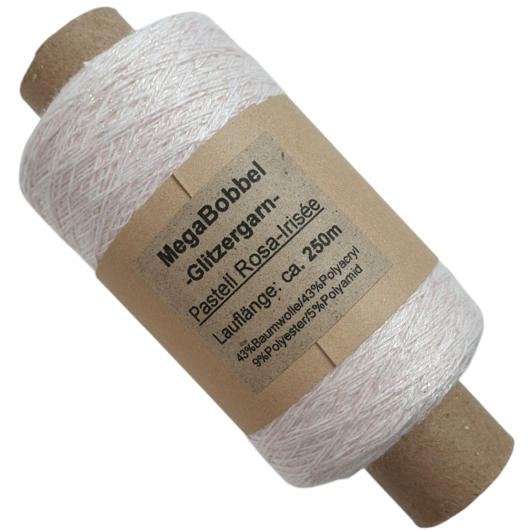 Contessa Lux - Glitzergarn - Pastell Rosa-Irisée - (BG77L)
