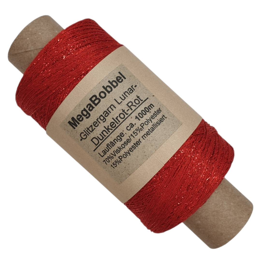 Lunar - Glitzergarn - Dunkelrot-Rot- (BG) - 1000m