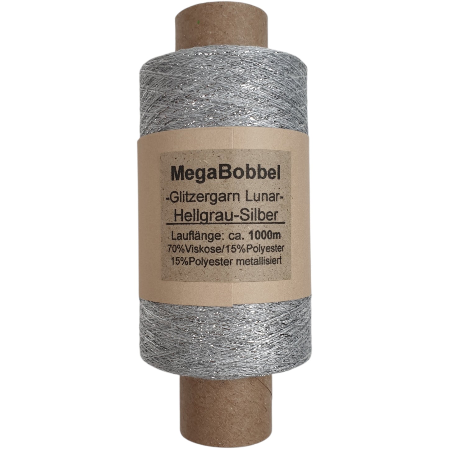 Lunar - Glitzergarn - Hellgrau-Silber- (BG) - 1000m