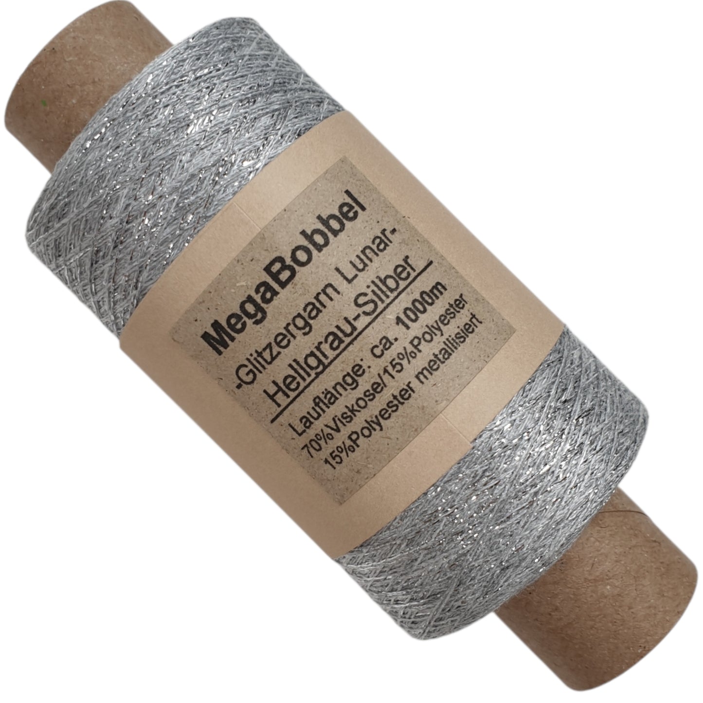 Lunar - Glitzergarn - Hellgrau-Silber- (BG) - 1000m