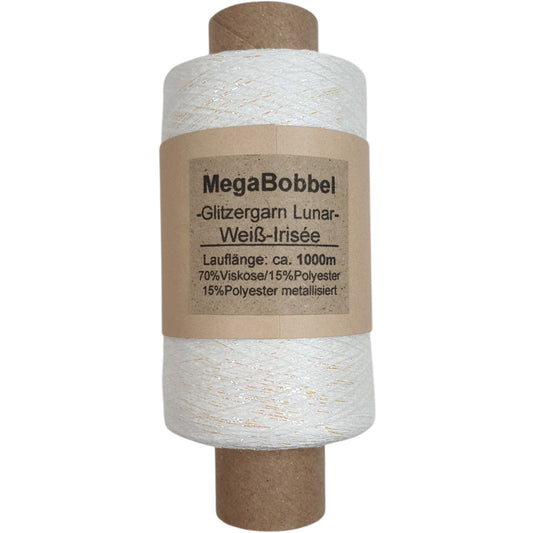 Lunar - Glitzergarn - Weiß-Irisée- (BG91) - 1000m