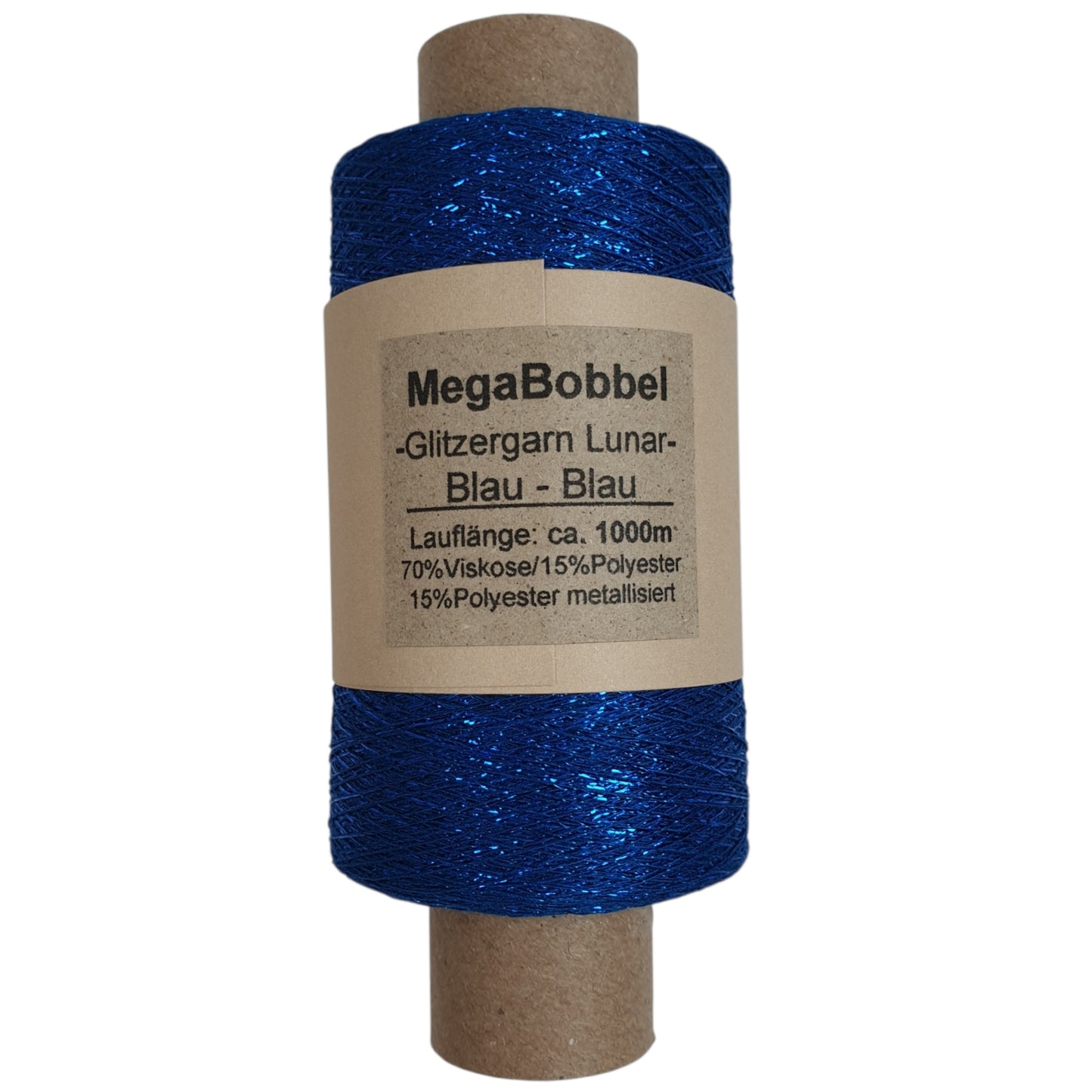 Lunar - Glitzergarn - Blau-Blau - (BG) - 1000m