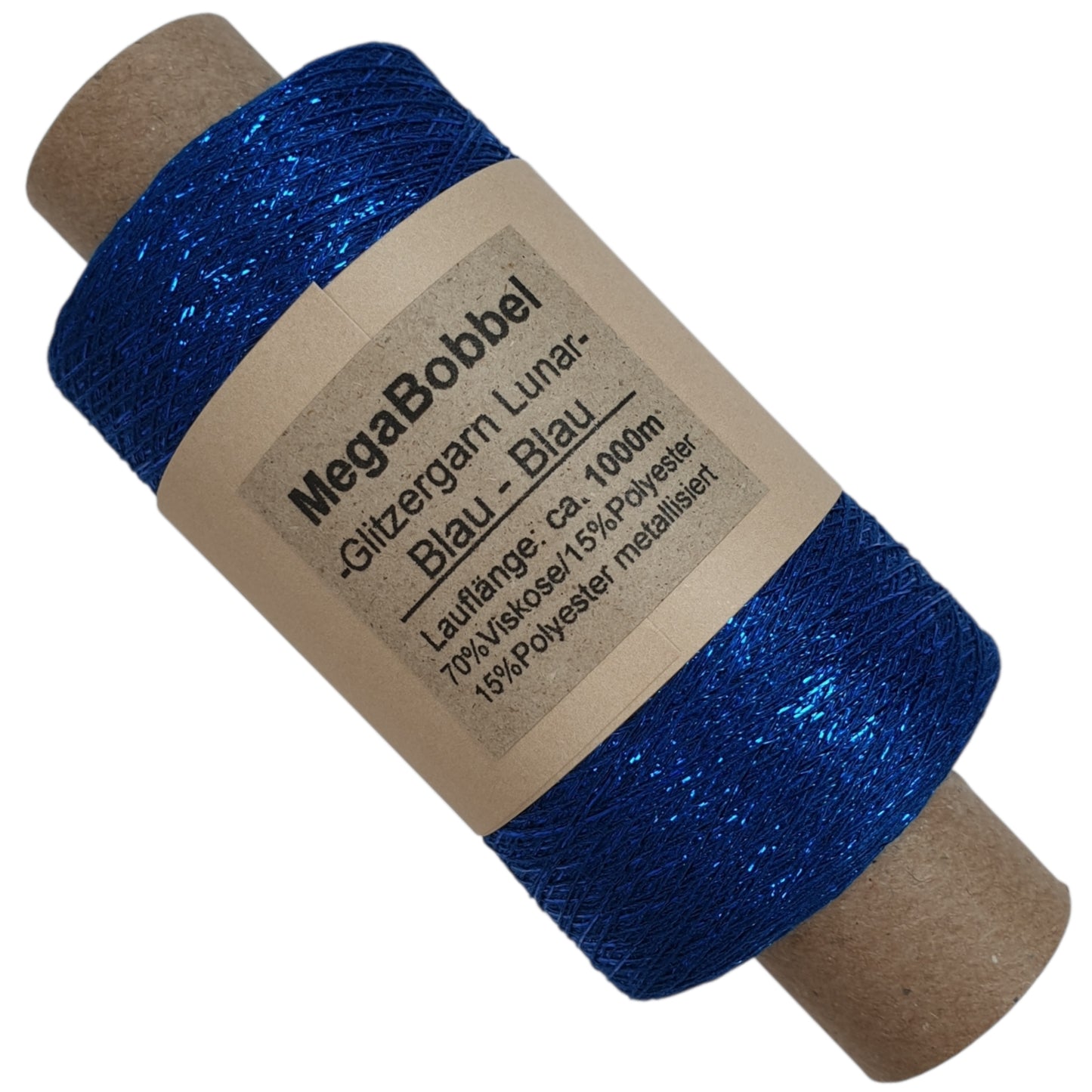 Lunar - Glitzergarn - Blau-Blau - (BG) - 1000m