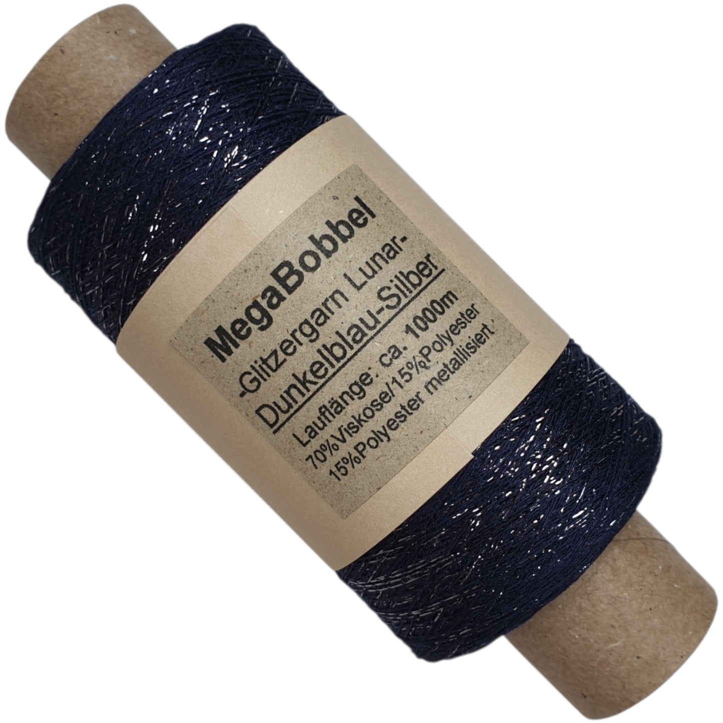 Lunar - Glitzergarn - Dunkelblau-Blau - (BG) - 1000m